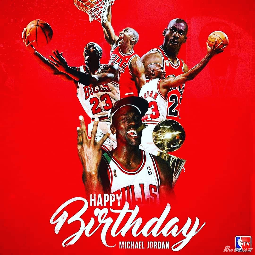 史上最佳！NBA和公牛官方祝乔丹57岁生快