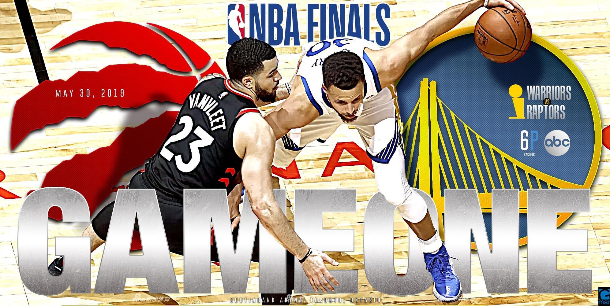 NBA总决赛海报预热:这是加拿大与美国的对抗