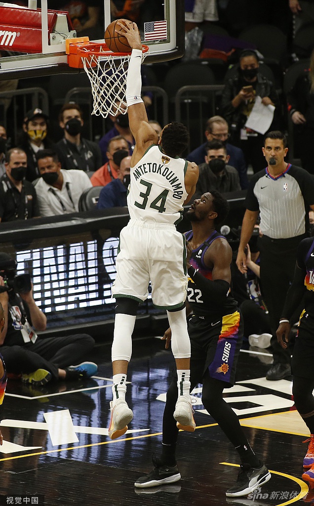 [NBA总决赛G2]雄鹿108-118太阳 布克31分总分2-0