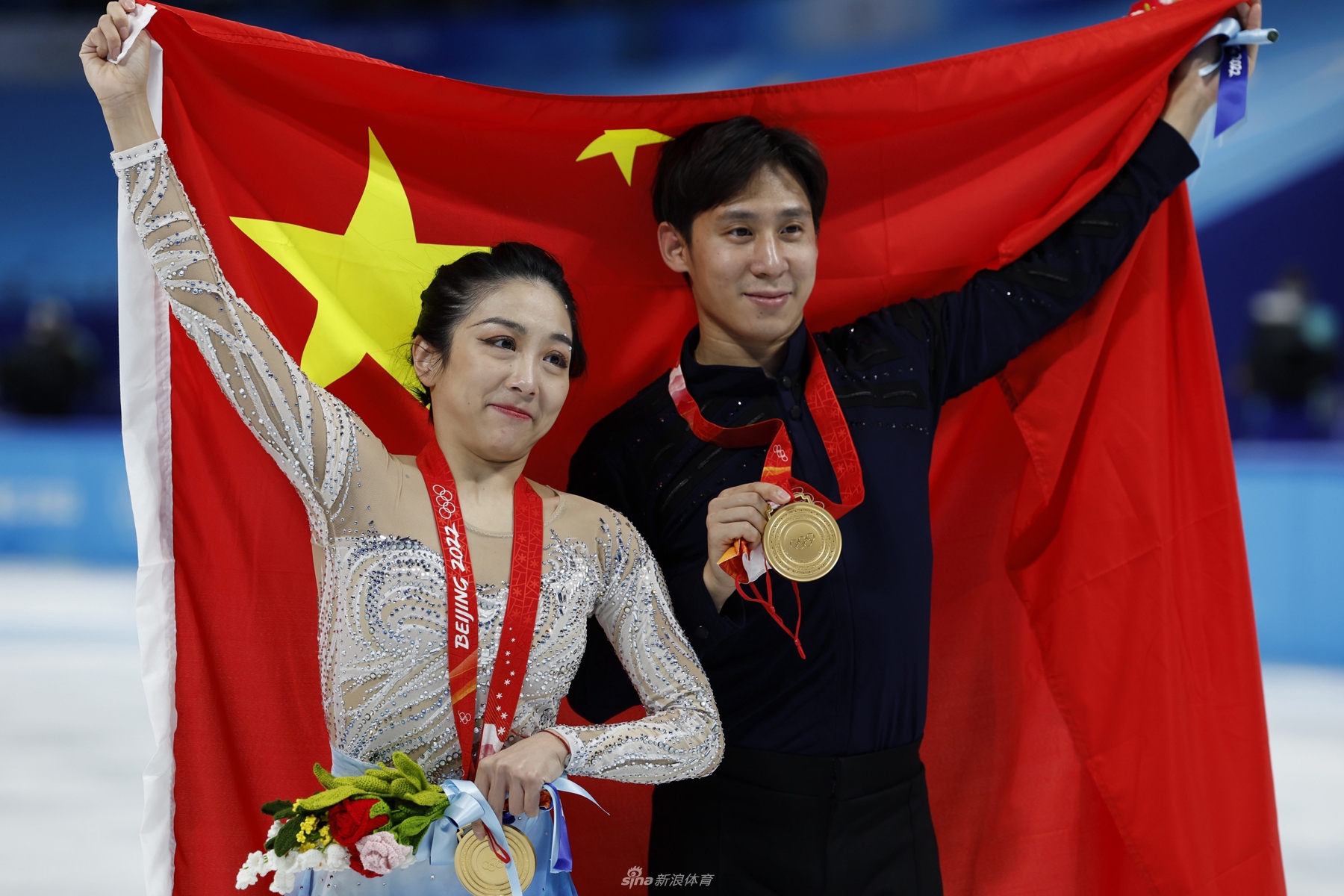 中国第9金！隋文静/韩聪双人滑夺金