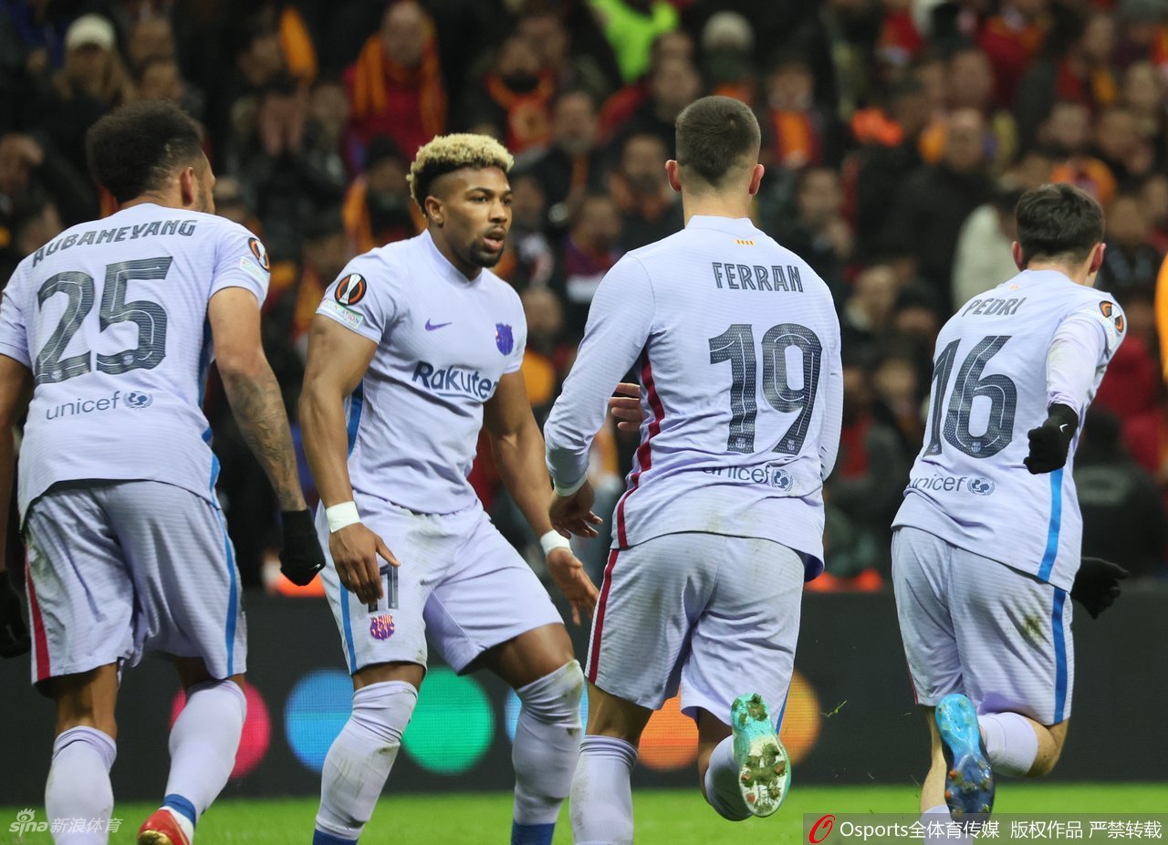 [欧联杯]巴萨2-1加拉塔萨雷 总分2-1晋级