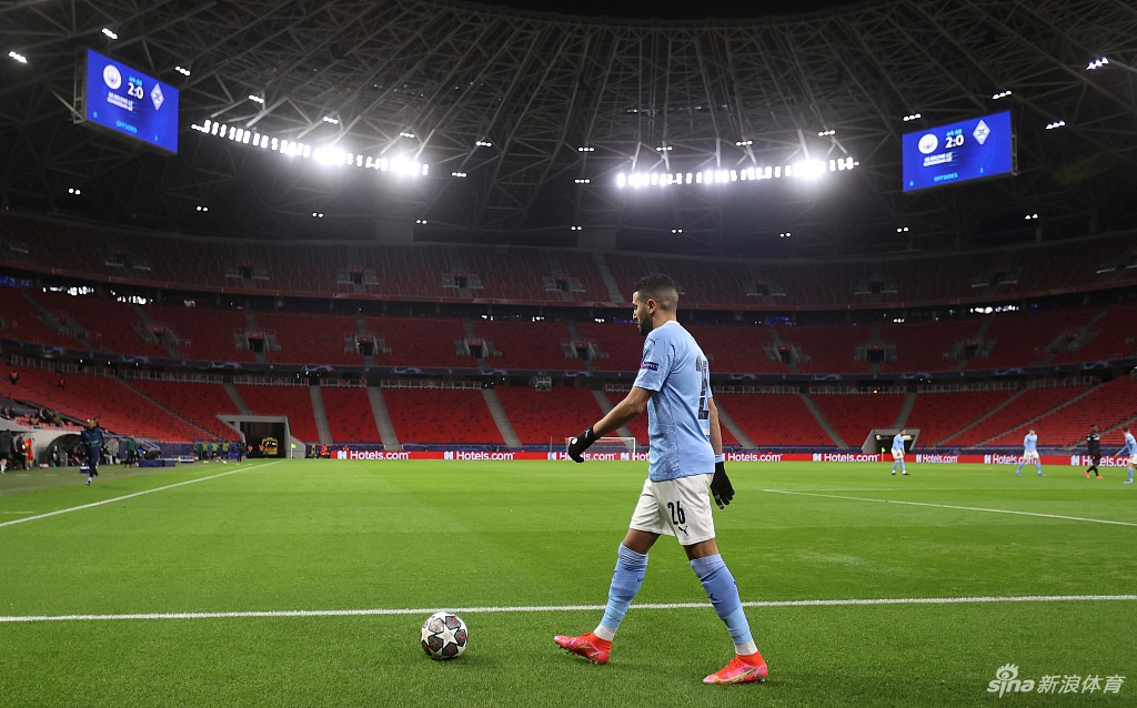 [欧冠]曼城2-0门兴 德布劳内进球