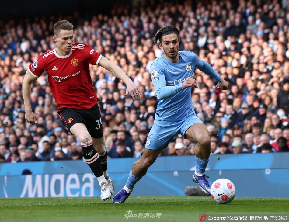 [英超]曼城4-1曼联 德布劳内2射1传
