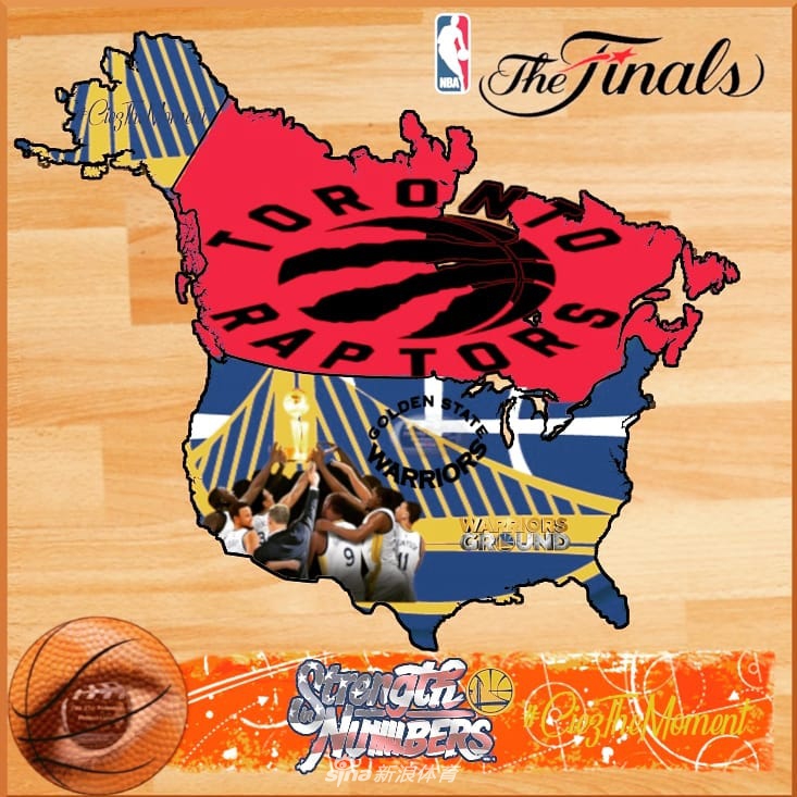NBA总决赛海报预热:这是加拿大与美国的对抗