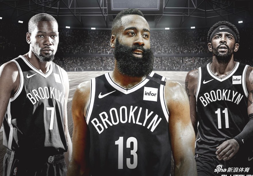 篮网火箭三方重磅交易！哈登联手杜兰特欧文