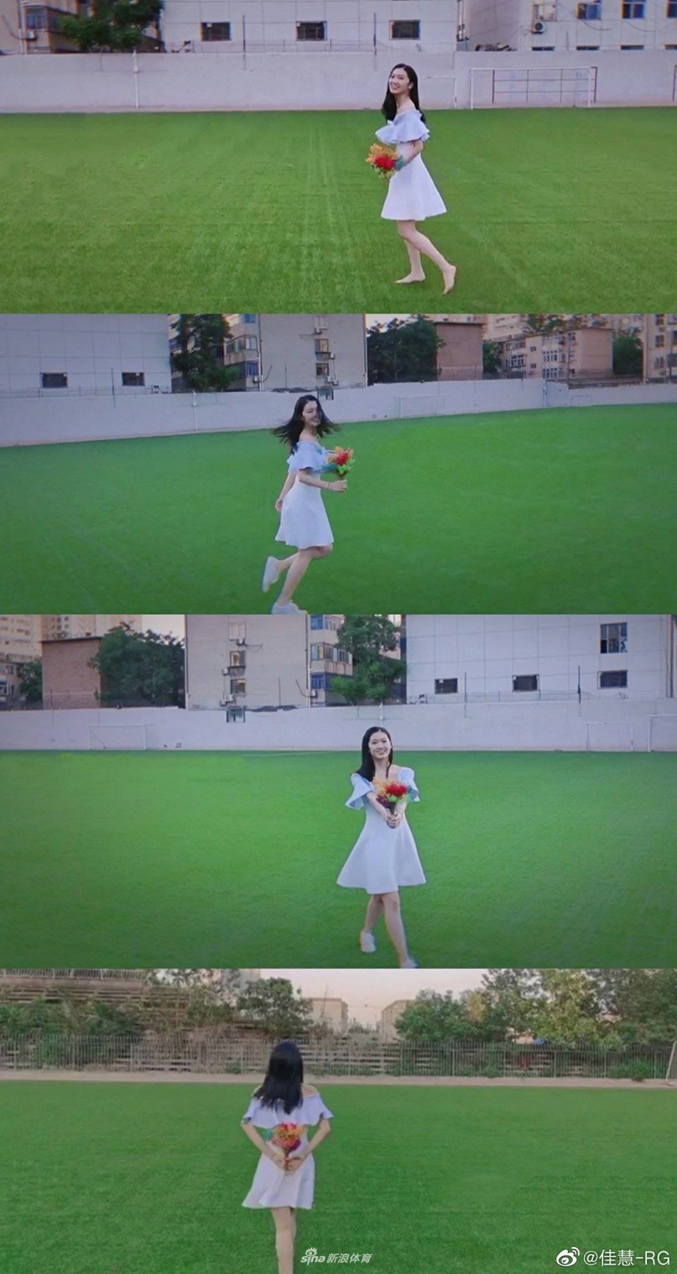 艺术体操女神刘佳慧哪吒头俏皮可爱