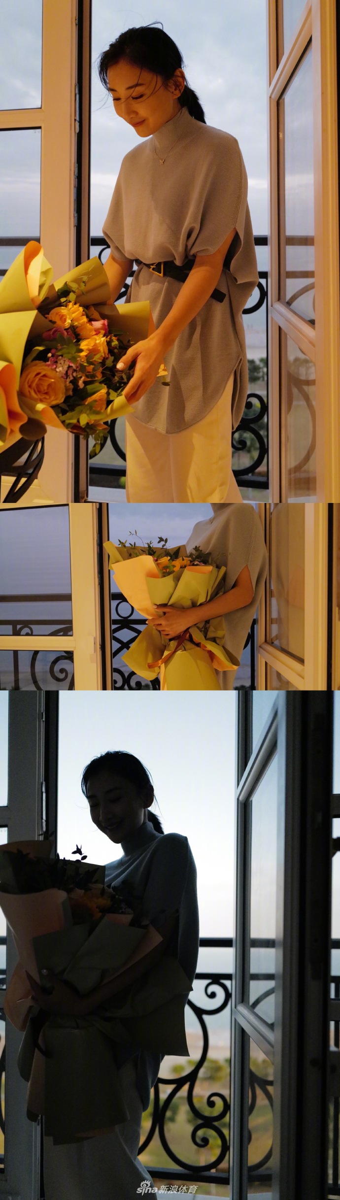 何雯娜分享冬日穿搭 英伦风造型少女感十足