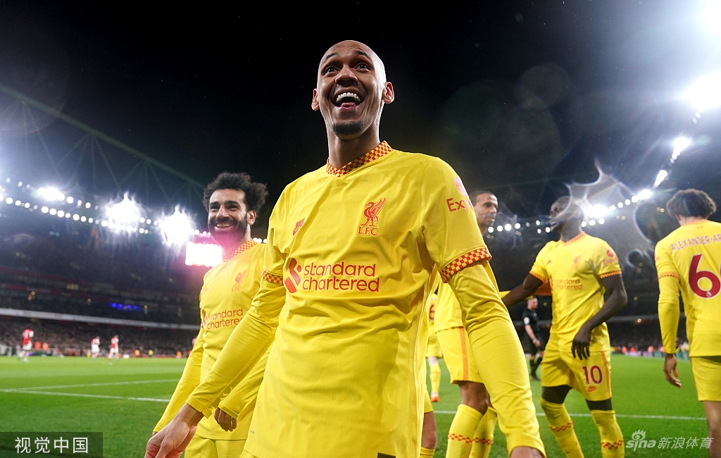 [英超]利物浦2-0阿森纳 菲尔米诺破门