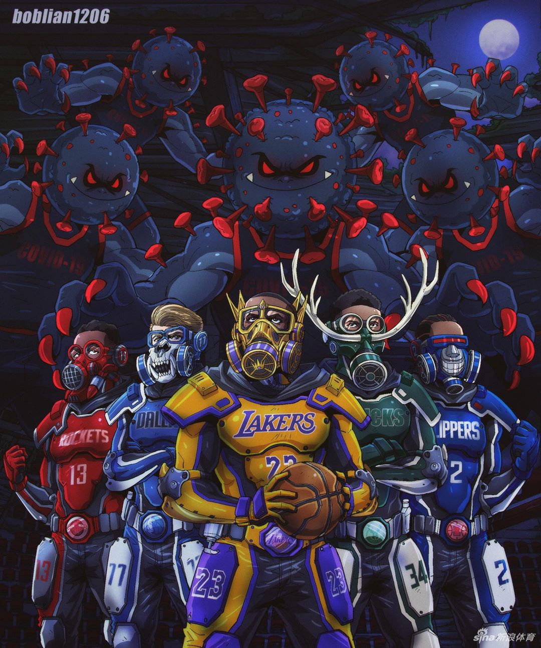 勤洗手！戴口罩！NBA抗击新冠疫情海报大放送