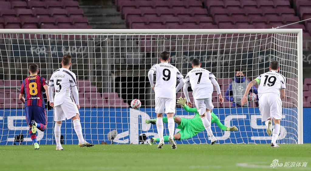 [欧冠]巴萨主场0-3尤文 C罗2球改写纪录