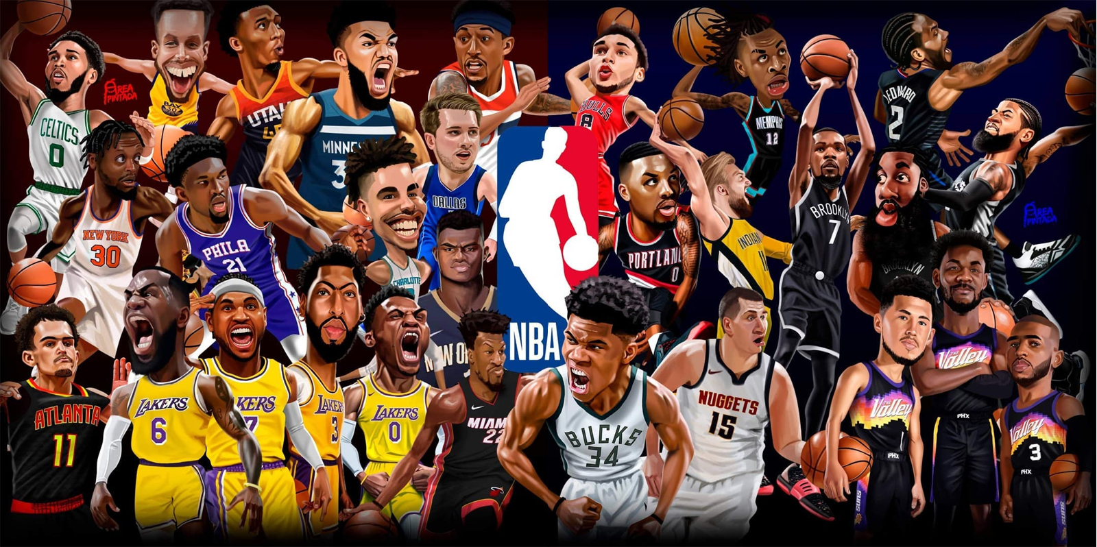 海报预热NBA新赛季揭幕战之夜