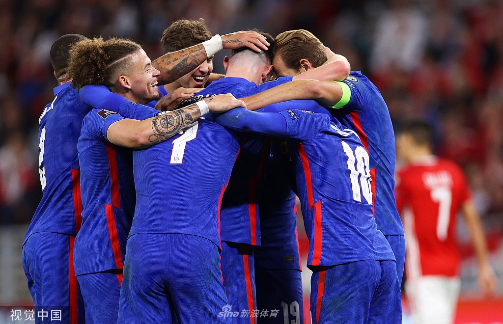 [世预赛]匈牙利0-4英格兰 凯恩斯特林破门
