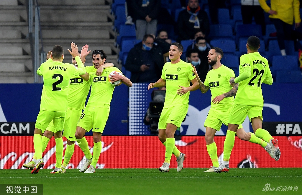 [西甲]西班牙人1-2负 武磊连续5轮替补未出场