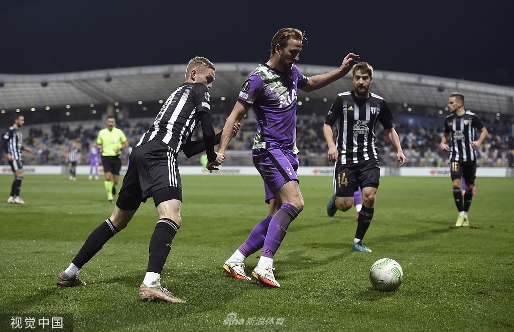 [欧协杯]慕拉2-1热刺 凯恩破门