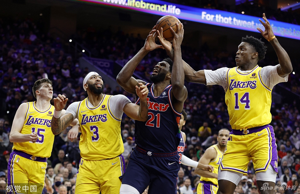 [NBA]湖人87-105负76人 浓眉空砍31分