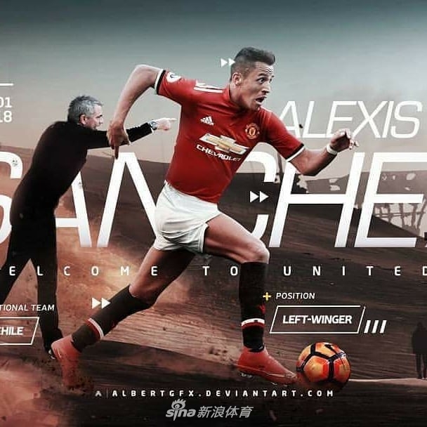 桑切斯体检完成 穿上曼联7号