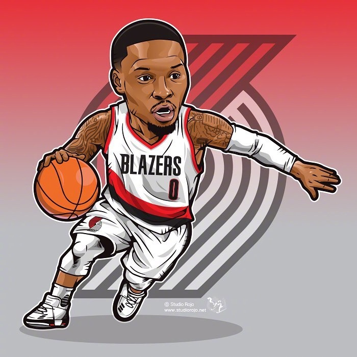 nba球星萌宠动漫插画