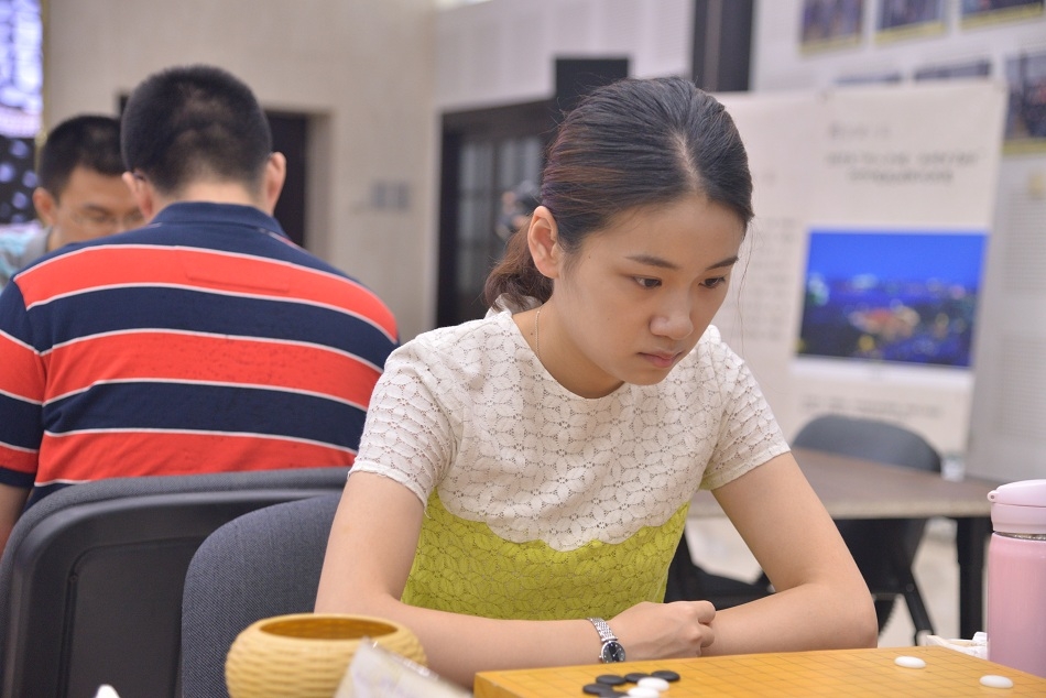 於之莹在比赛中