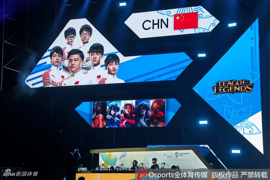 中国队大屏幕介绍