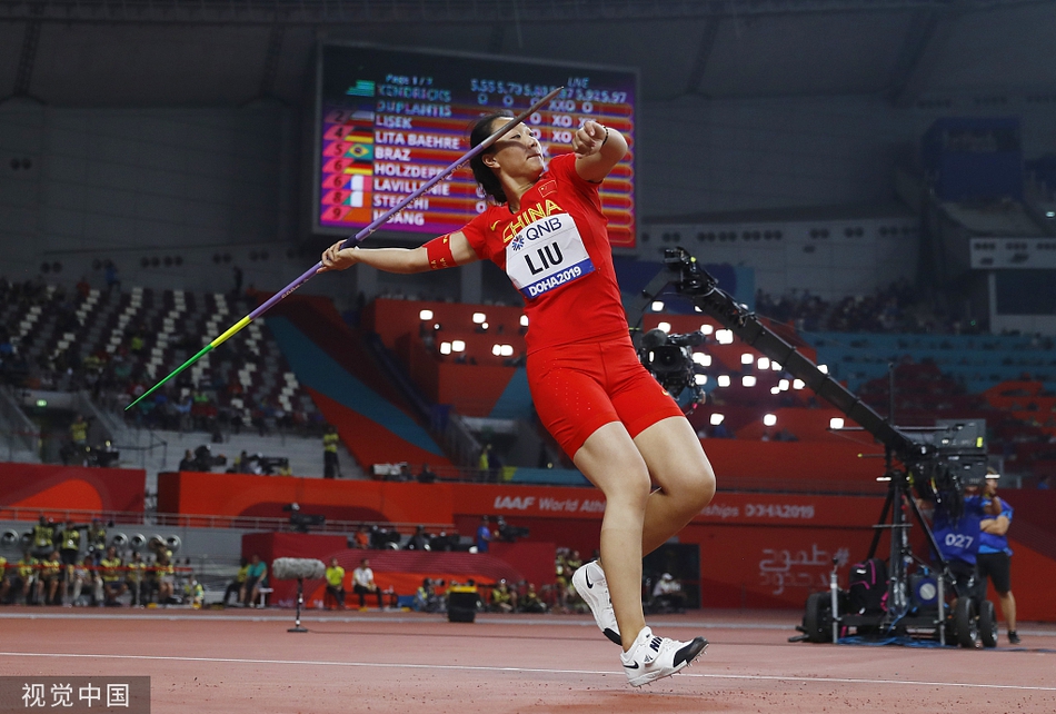 世锦赛女子标枪刘诗颖吕会会摘银铜