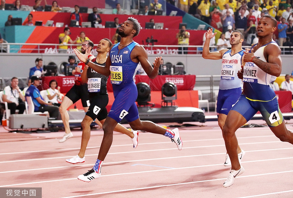 田径世锦赛200米决赛精彩瞬间