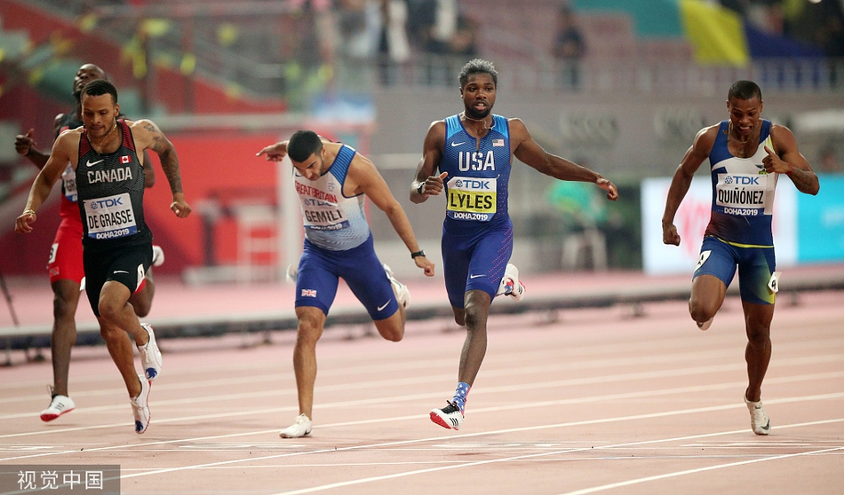 田径世锦赛200米决赛精彩瞬间
