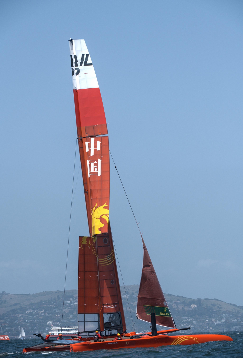 国际帆船大奖赛中国队翼帆严重受损