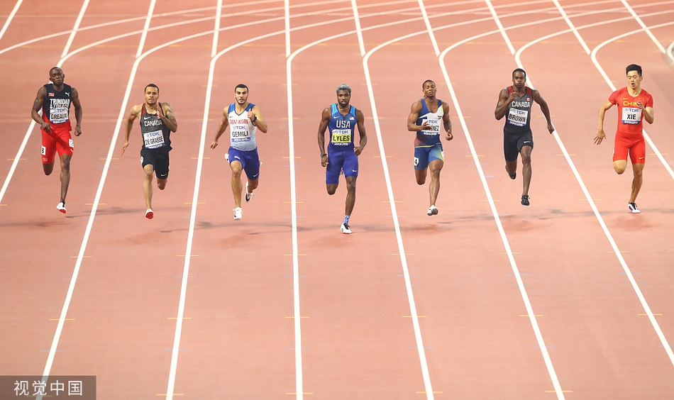 田径世锦赛200米决赛精彩瞬间