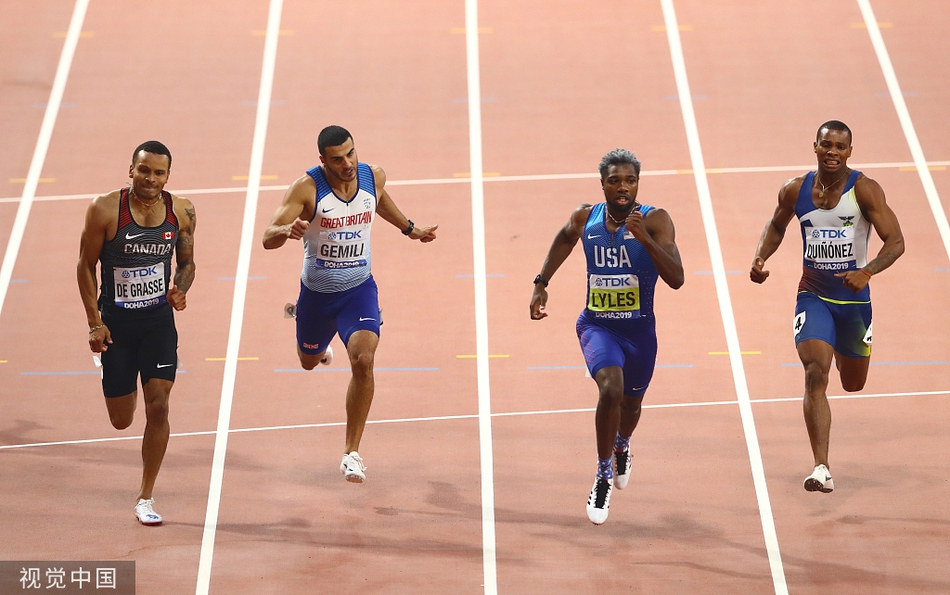 田径世锦赛200米决赛精彩瞬间