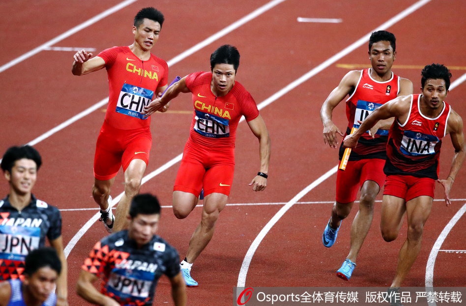 男子4乘100中国38.89秒无缘卫冕