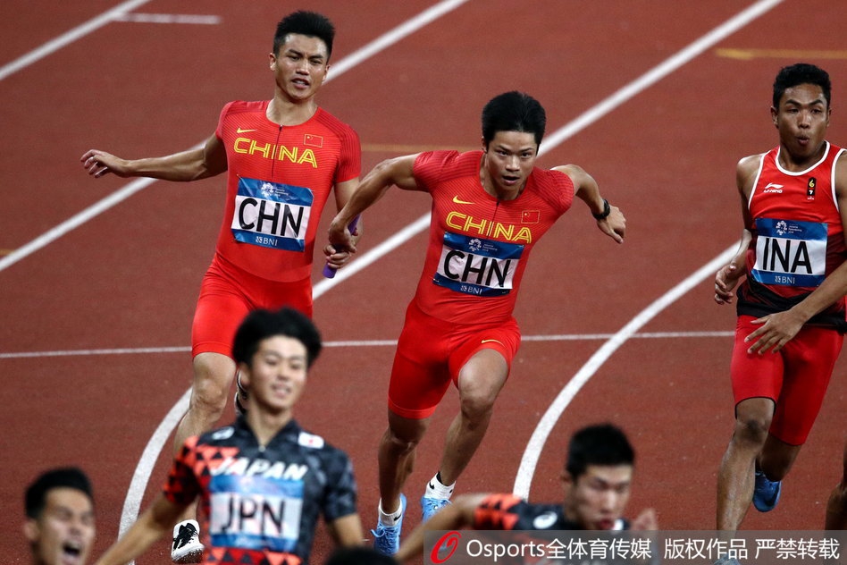 男子4乘100中国38.89秒无缘卫冕