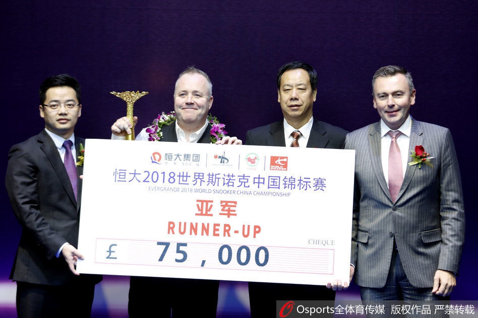 斯诺克中国赛塞尔比捧杯夺冠