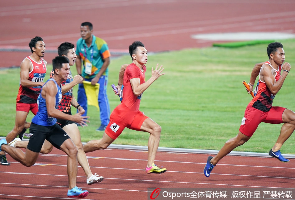 男子4乘100中国38.89秒无缘卫冕