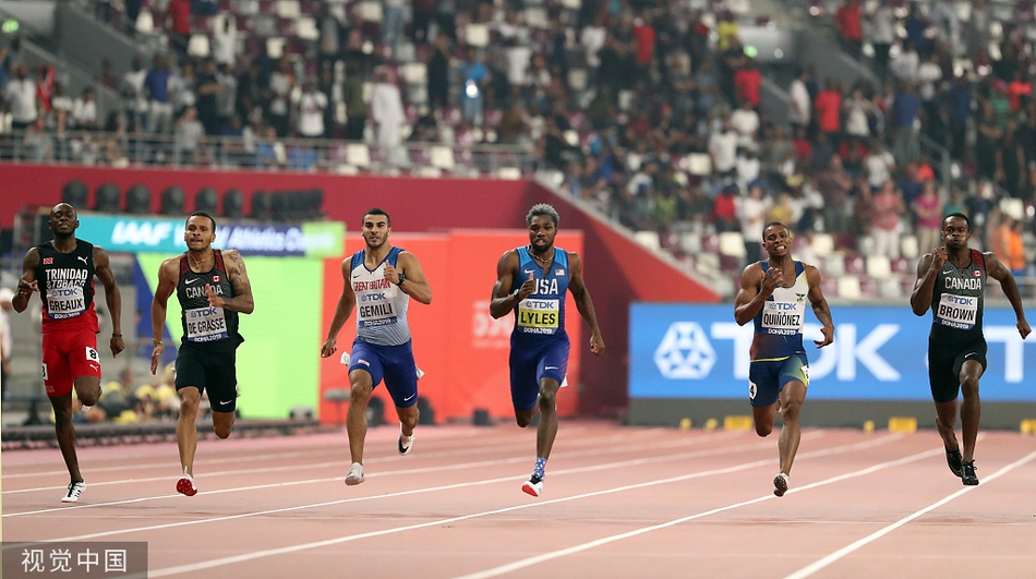田径世锦赛200米决赛精彩瞬间