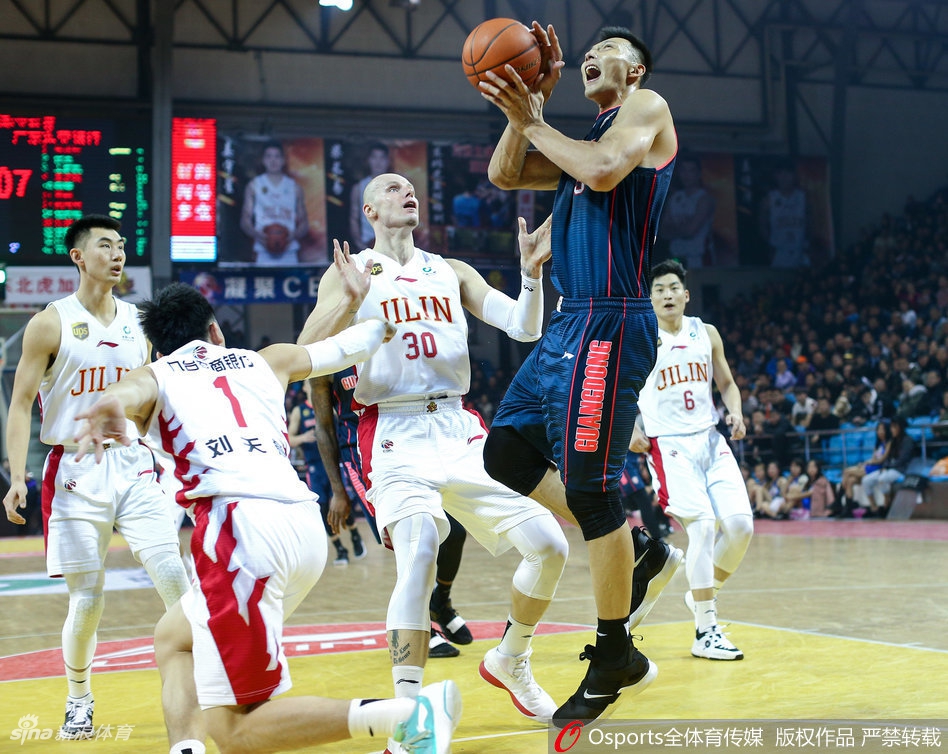 CBA第42轮：吉林111-132广东
