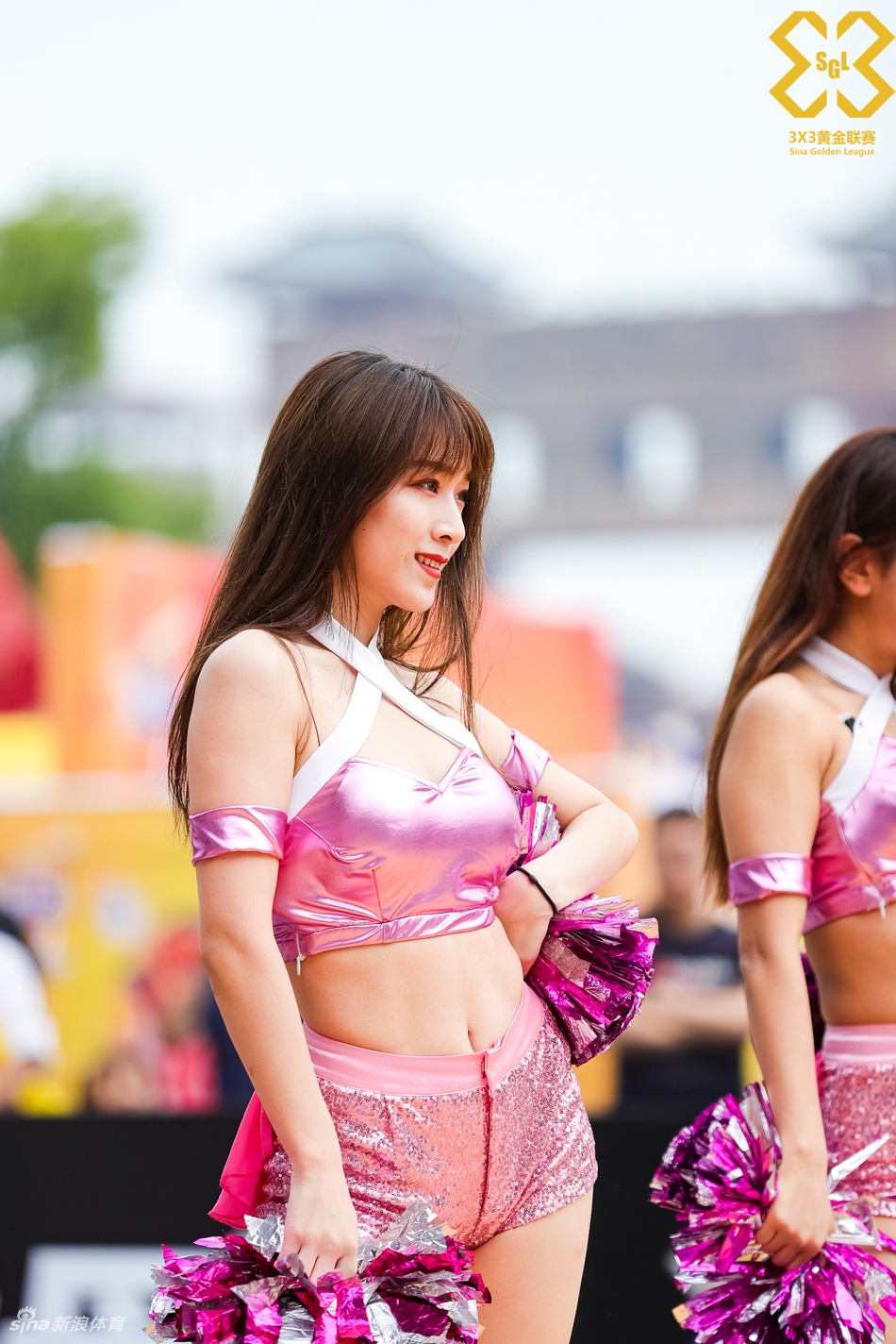 美艳啦啦队助威黄金联赛合肥站