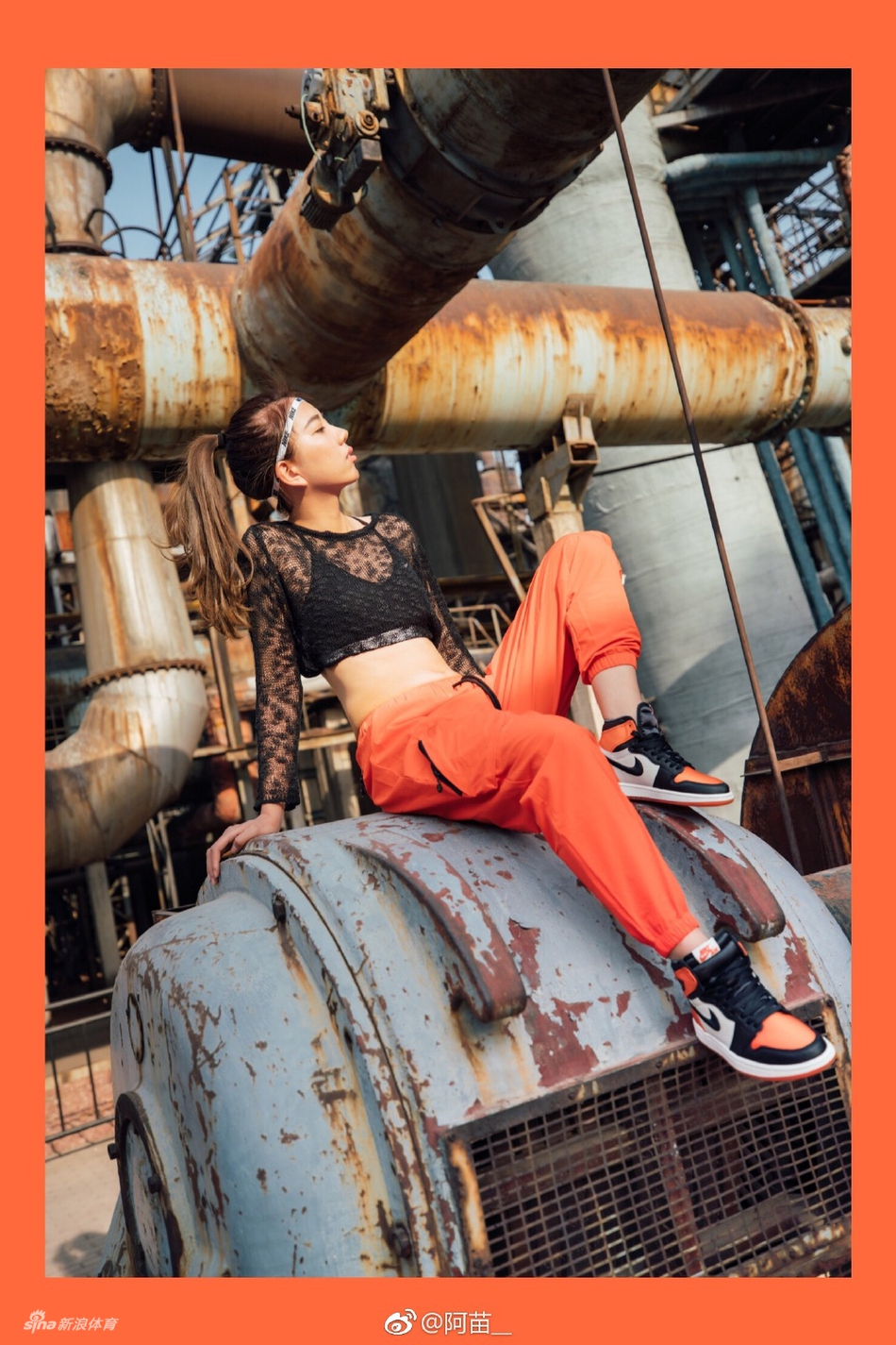 甜美霸气各种风格一应俱全 篮球美女阿苗美照合集