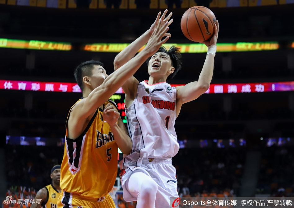 CBA第36轮:广东140-126山西