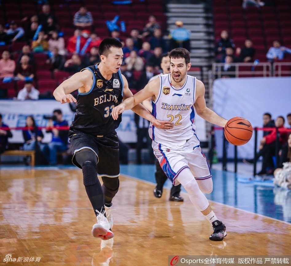 CBA第42轮：北京103-92天津