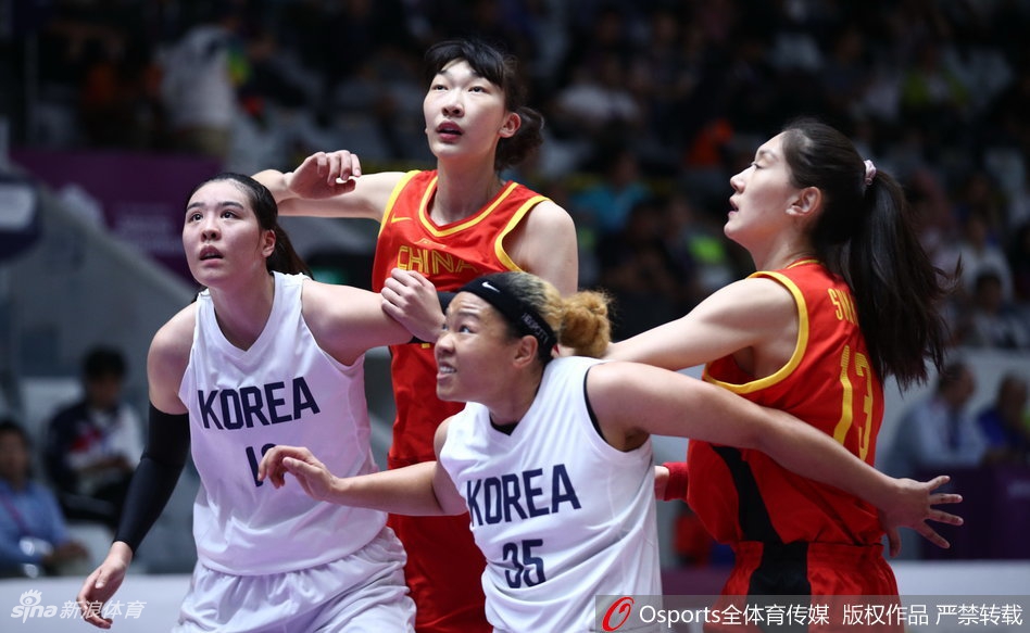亚运女篮决赛：中国71-65胜朝韩联队摘金