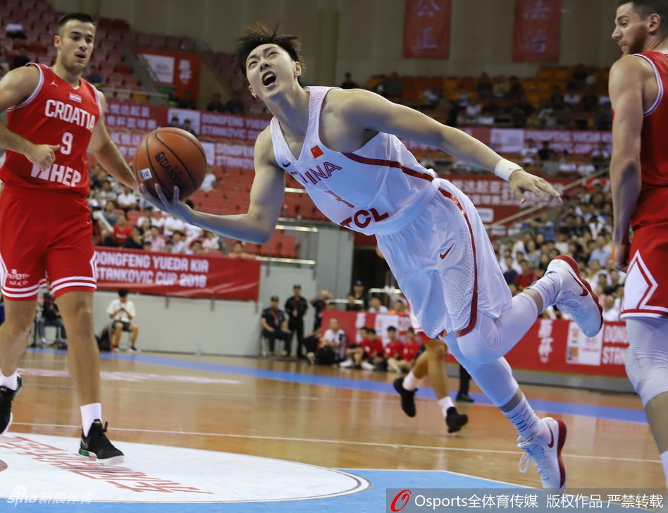 斯杯：男篮蓝队73-79克罗地亚