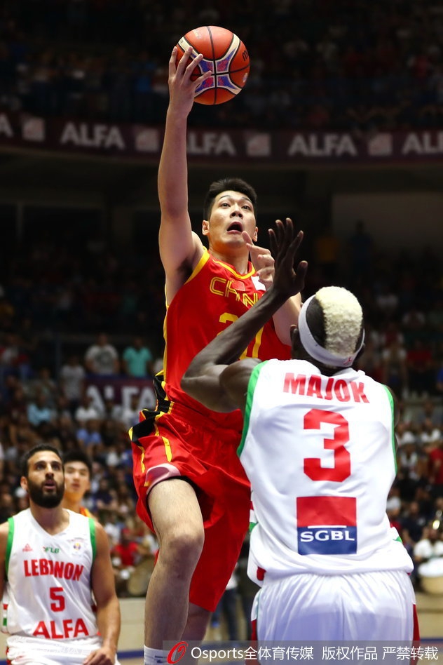 世预赛-黎巴嫩92-88中国男篮