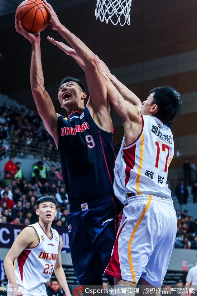 CBA第17轮：浙江103-107广东