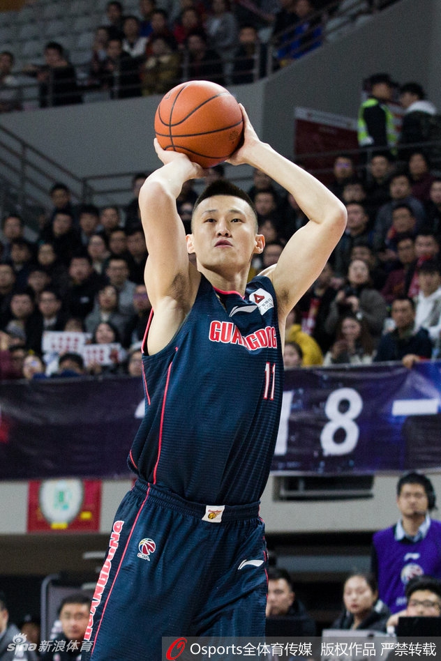 CBA第21轮:浙江97-103广东