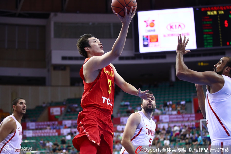 斯杯首日：中国男篮红队77-72突尼斯