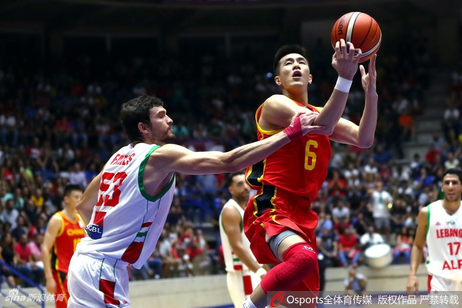 世预赛-黎巴嫩92-88中国男篮