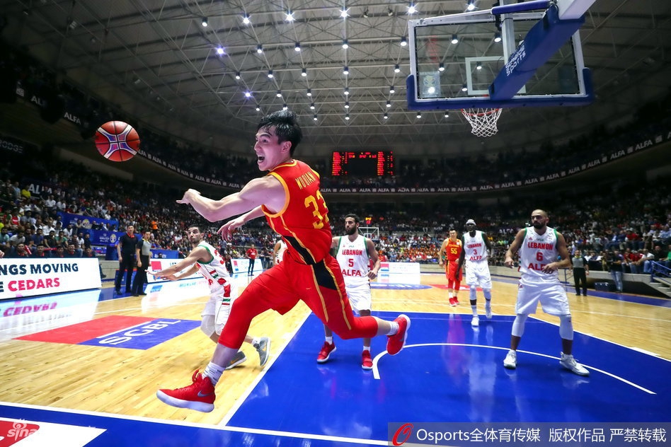 世预赛-黎巴嫩92-88中国男篮