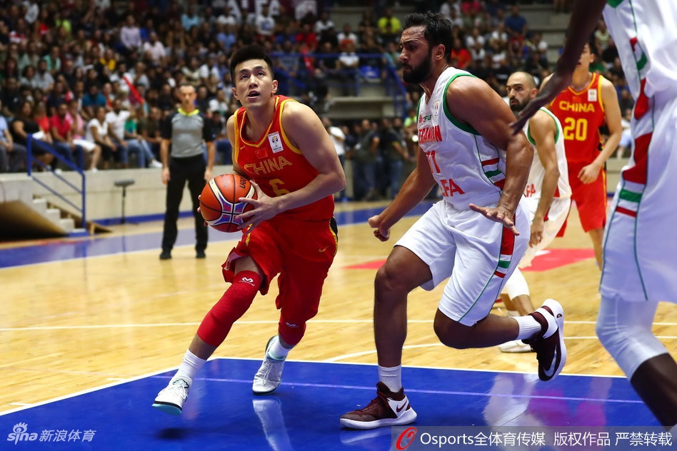 世预赛-黎巴嫩92-88中国男篮