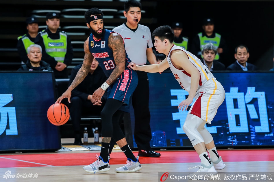 CBA第21轮:浙江97-103广东