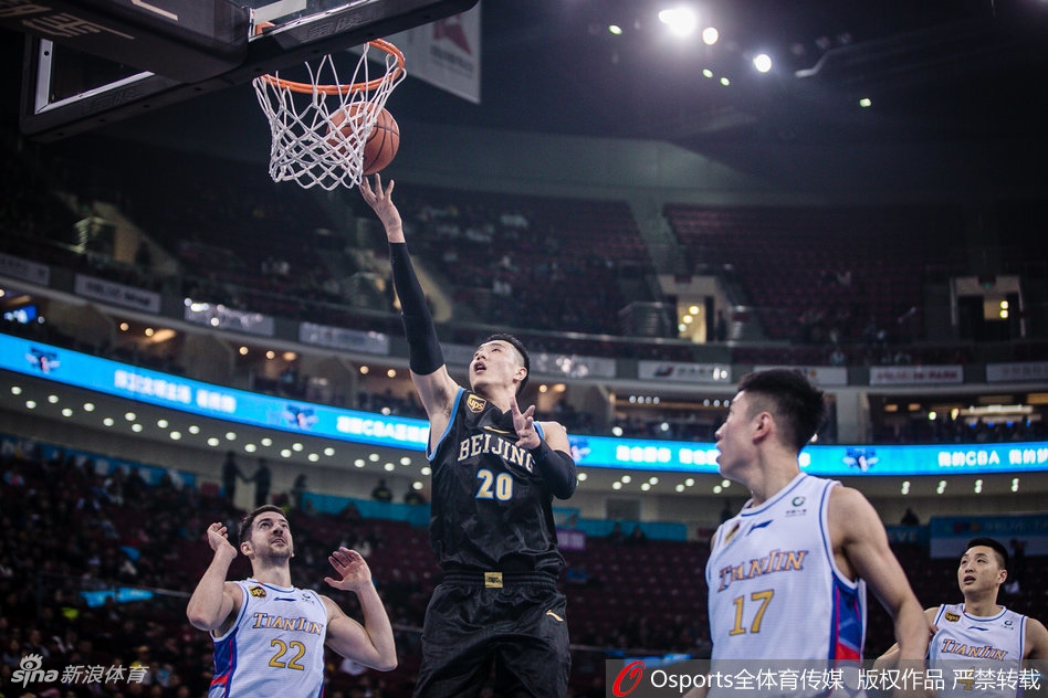 CBA第42轮：北京103-92天津